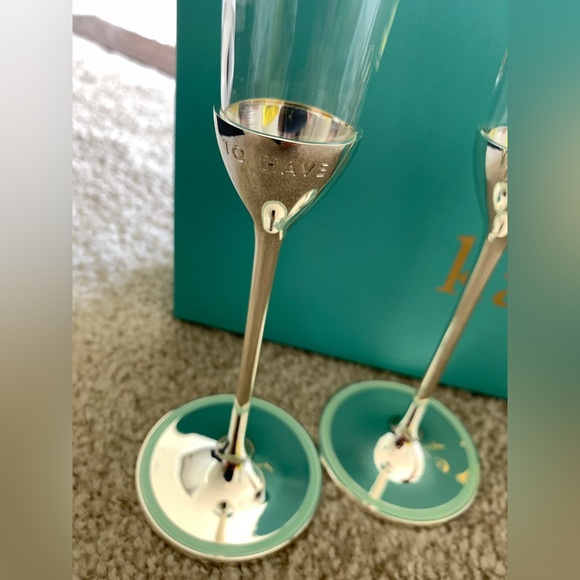 Kate Spade “To Have, To Hold” Toasting Flute Pair - Picture 2 of 4